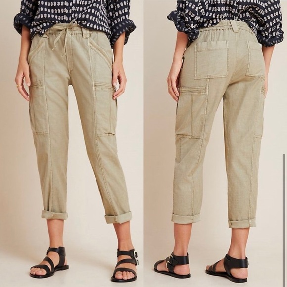 Anthropologie Angela Cropped Cargo Pants size 26 - Picture 4 of 4